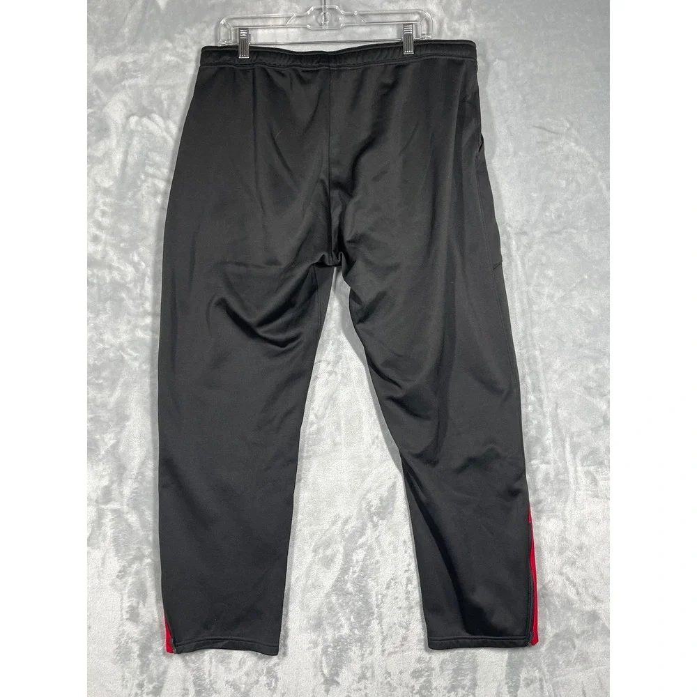 The North Face Mens XL Black Red Active Track Pants Zippered Ankle Joggers